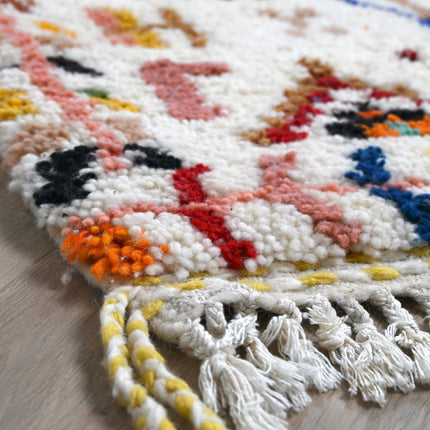 Tapis berbère Azilal 104 x 161cm - Dessins multicolores