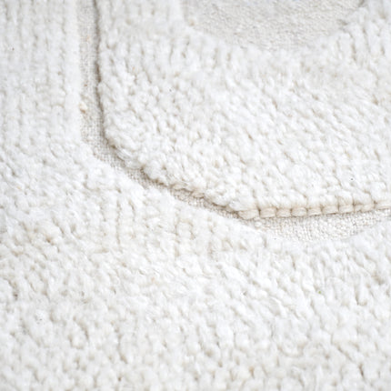 Tapis Béni Ouarain blanc 107 x 168cm - Arche