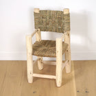 Chaise enfant en bois avec accoudoirs