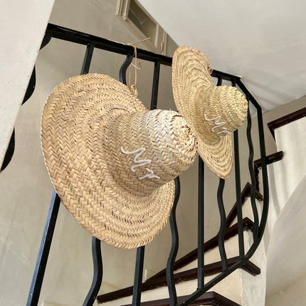 Chapeau de paille marocain personnalisable