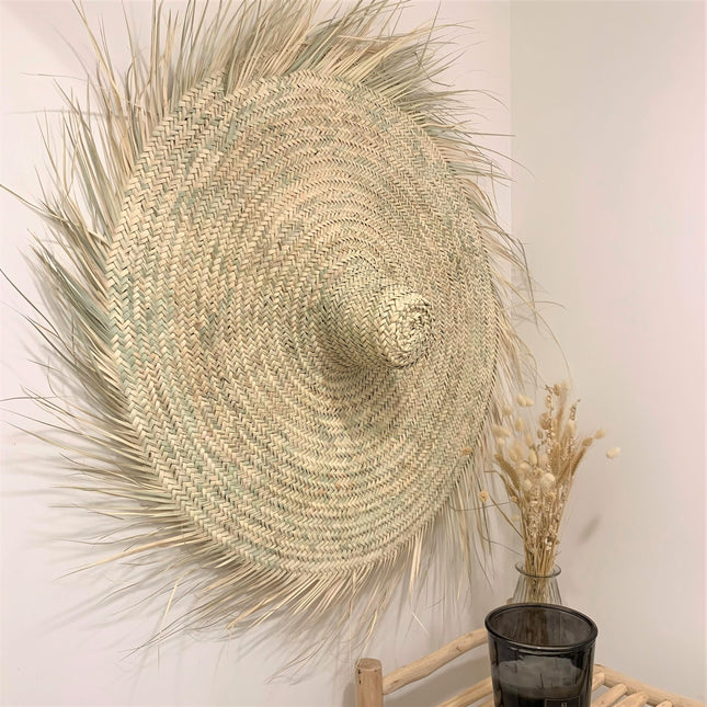 Chapeau de paille mural - Franges