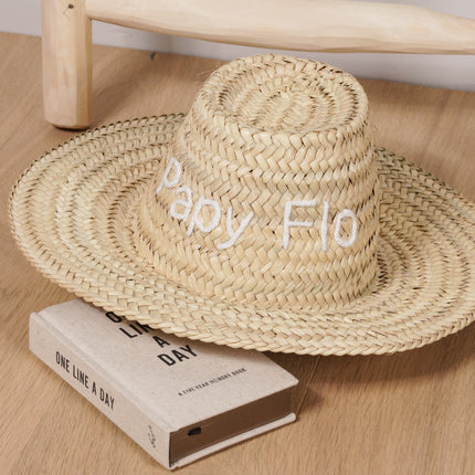 Chapeau de paille marocain personnalisable