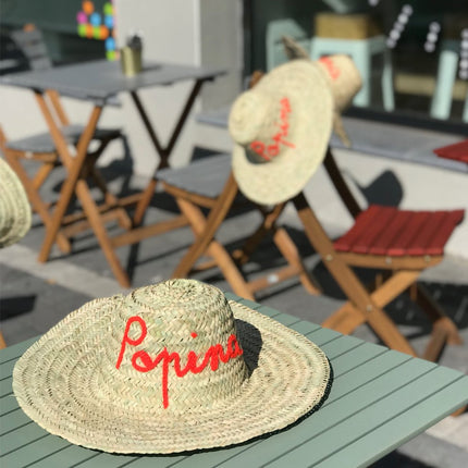 Chapeau de paille marocain personnalisable