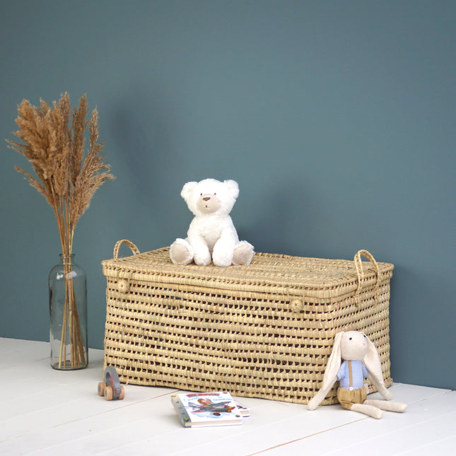 Malle de rangement en feuilles de palmier 70cm