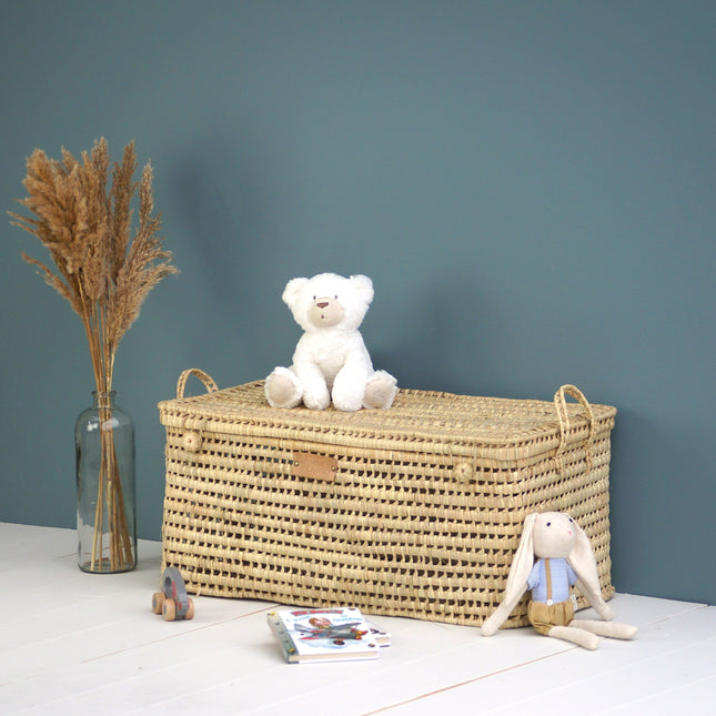 Malle de rangement en feuilles de palmier 70cm