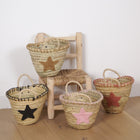 Petit panier en palme - Broderie étoile