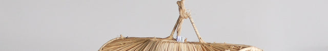 Suspension en raphia - Vague