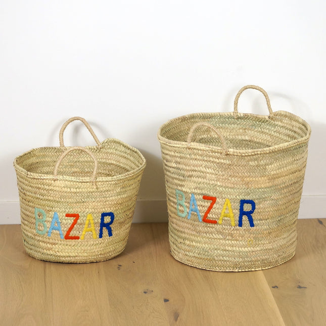 Panier en feuilles de palmier - BAZAR