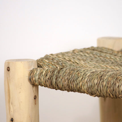 Banc en bois avec rangement 80cm