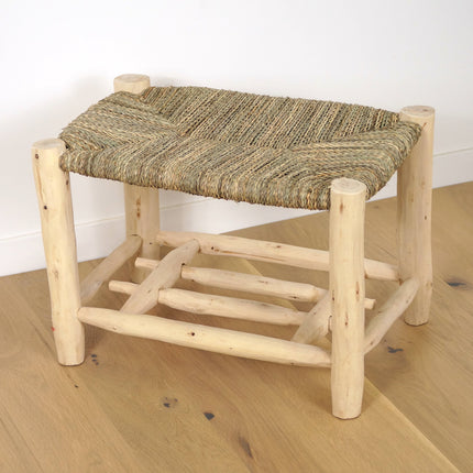 Banc en bois avec rangement 80cm