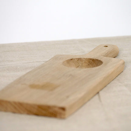 Planche apéritive en bois de noyer - 1 creux