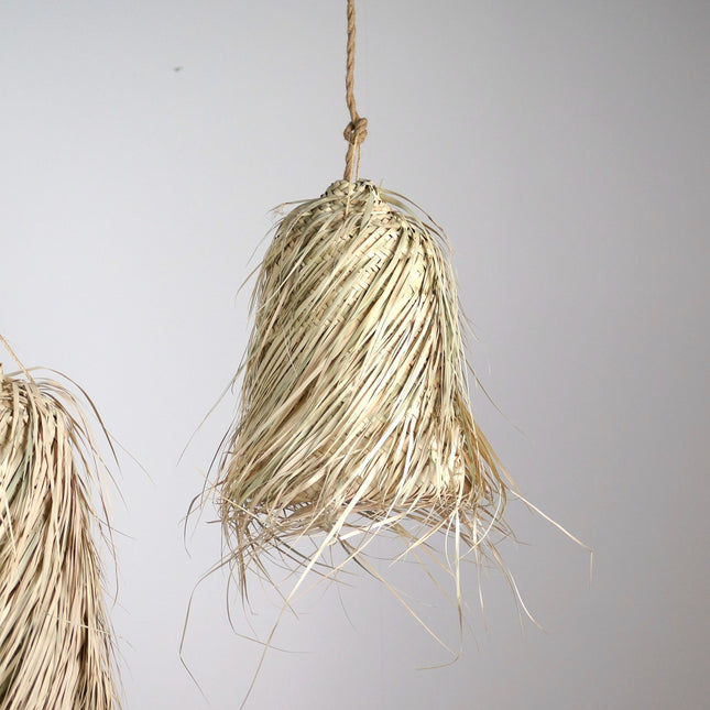 Suspension bohème en paille - Tube
