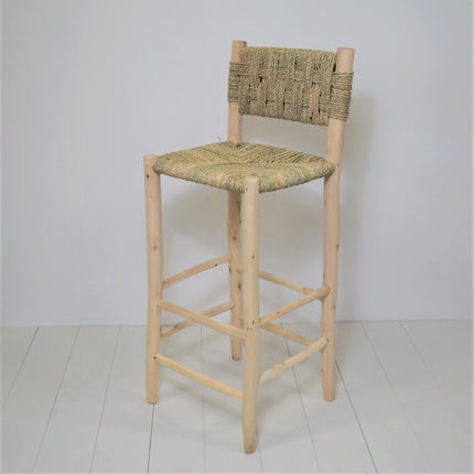 Chaise haute en bois et corde - 65cm