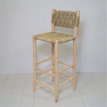 Chaise haute en bois et corde - 70cm