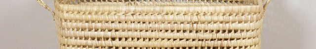 Panier de rangement en feuilles de palmier 60cm