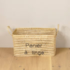 Panier de rangement en feuilles de palmier 60cm - Personnalisable