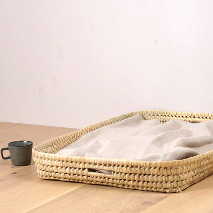 Plateau de service en osier Bohome Living