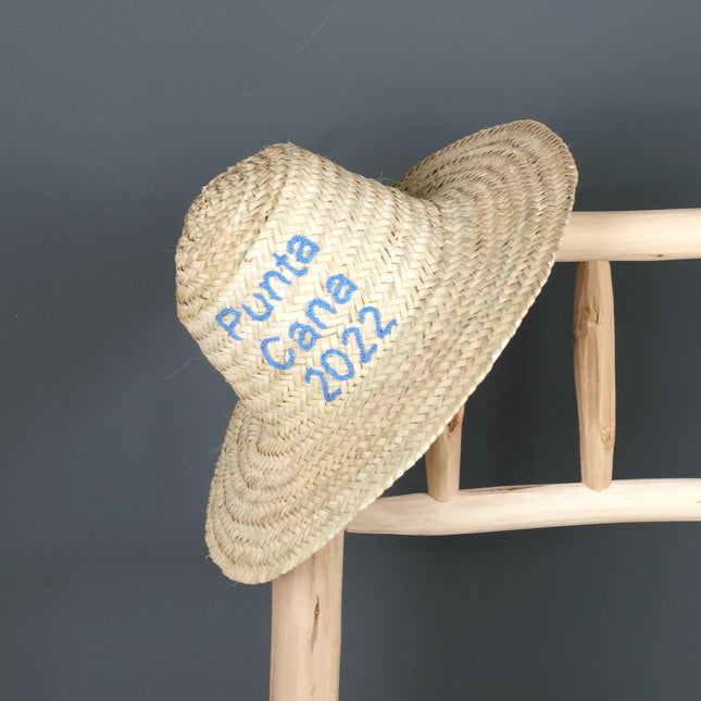 Chapeau de paille marocain personnalisable
