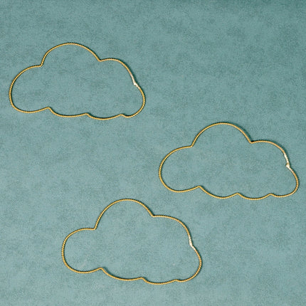 Nuage en laiton doré - Torsadé