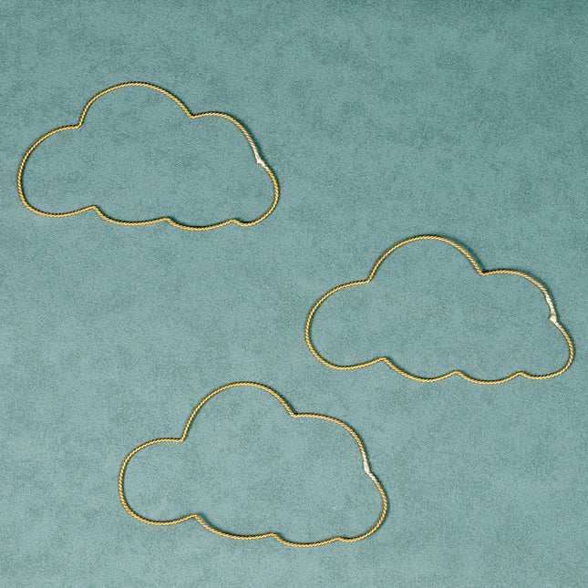 Nuage en laiton doré - Torsadé