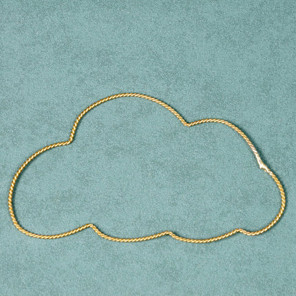 Nuage en laiton doré - Torsadé