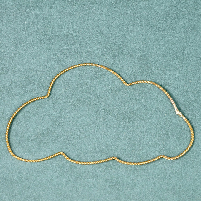 Nuage en laiton doré - Torsadé