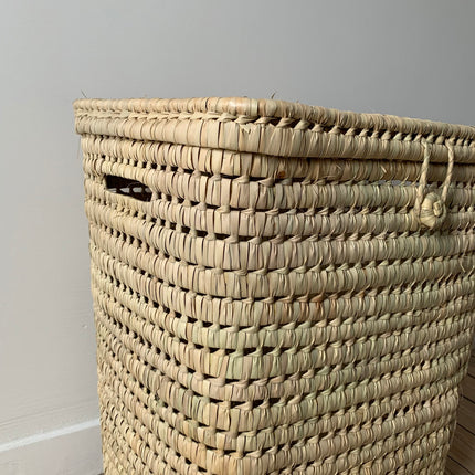 Panier à linge en feuilles de palmier - Carré
