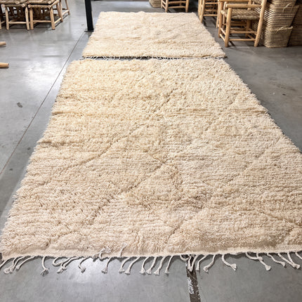 Tapis Berbère Beni Ouarain blanc - 200 x 300cm