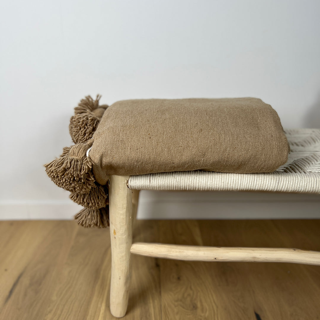 Galon Points D'épis 11mm Marron Clair Au Mètre