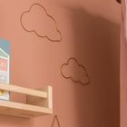 Nuage en laiton doré - Contour