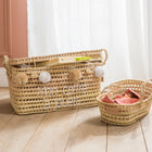 Malle de rangement en feuilles de palmier 60cm - Mon coffre à jouets