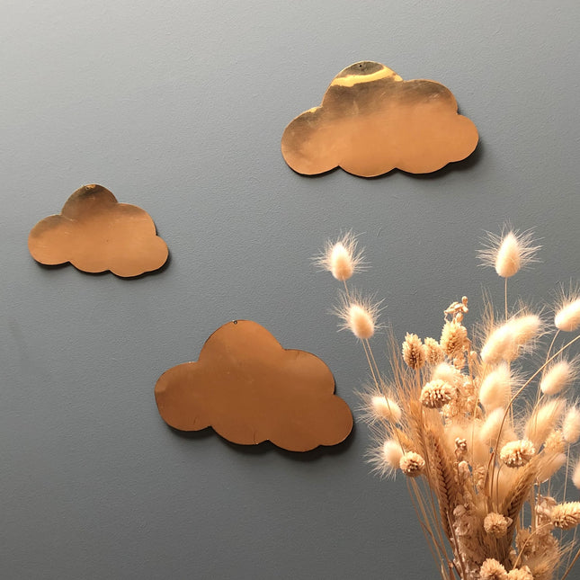 Nuage en laiton doré - Plein