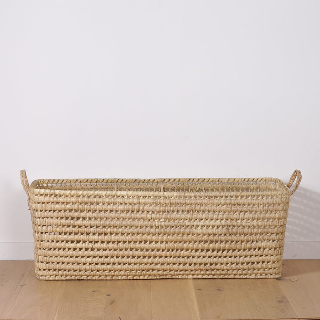 Panier de rangement en feuilles de palmier 100cm