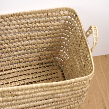 Panier de rangement en feuilles de palmier 60cm - Personnalisable