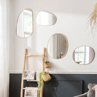 Miroir en laiton doré - Oval