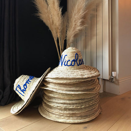 Chapeau de paille marocain personnalisable