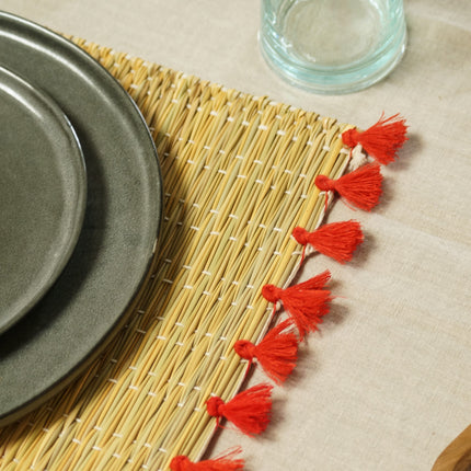Set de table pompons - Collection coton - Lot de 2