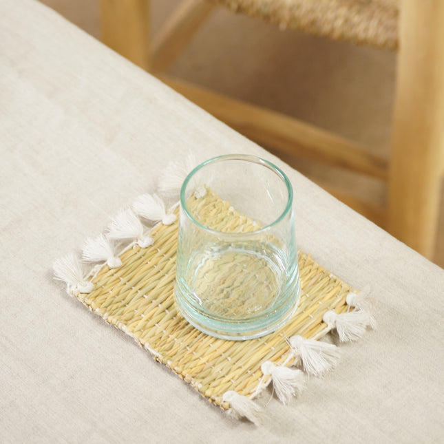 Sous verre pompons - Collection coton - Lot de 2