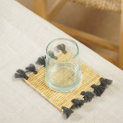 Sous verre pompons - Collection coton - Lot de 2