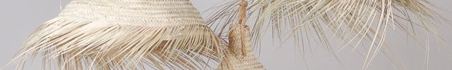 Suspension bohème paille - Franges