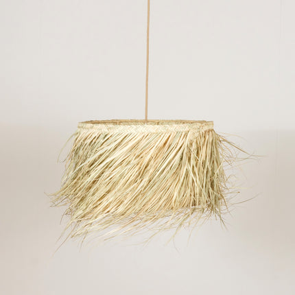 Suspension bohème paille - Rectangle
