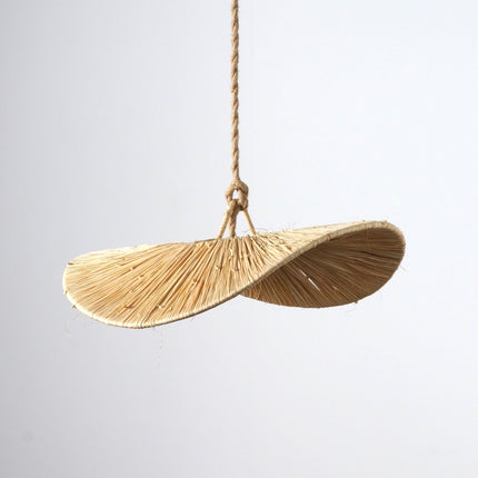 Suspension en raphia - Plate