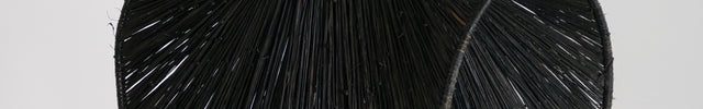 Suspension en raphia noir - Vague