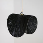 Suspension en raphia noir - Vague