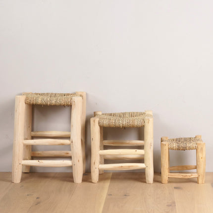 Tabouret marocain en bois