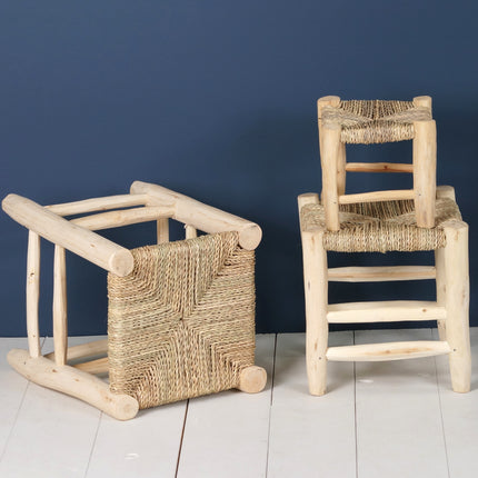 Tabouret marocain en bois