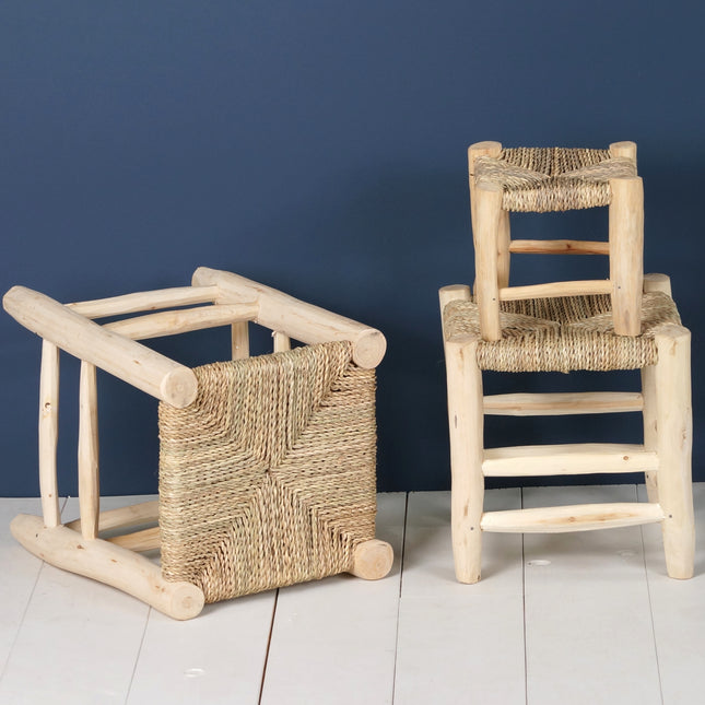 Tabouret marocain en bois