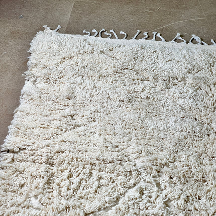 Tapis Berbère Beni Ouarain blanc - 200 x 300cm